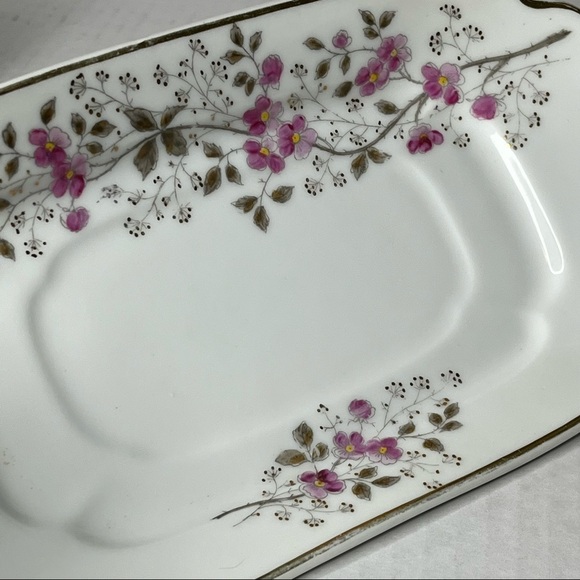 Carlsbad AK China Gravy Boat with‎ Under plate Floral Gold Trim - Picture 7 of 17